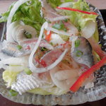 和食レストランとんでん - いわしのサラダ