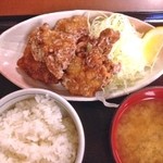 野方食堂 - とりから定食 ¥720