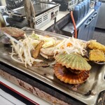 中義水産 - 【ミニバーベＱセットの】大あさりと、さつま芋の天ぷら