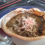 中義水産 - カニみそ甲羅焼