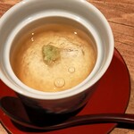 奥新 鮨屋のうおきん - 帆立の蕪蒸し