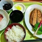 土浦魚市場 - 上焼魚刺身定食