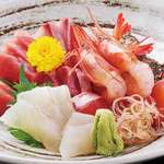 居酒屋酔心 - 美味５種お造り盛り