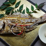 Ootsu Uochuu - 寿膳　大鯛の塩焼きとお赤飯のセット