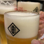 筑前屋 - ドリンク写真:生ビール中ジョッキ¥490