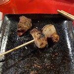 牛串焼き 新羅 - 豚バラらっきょ