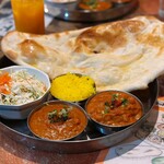 ルーパリ - 若草ランチ（キーマカレー、ひよこ豆のカレー）