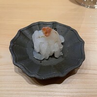 鮨 浩也 - 白海老と真鯛の酒盗