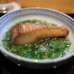 しの田 - 味噌で焼いたマナガツオ。