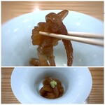 鮨と天草大王 天音 - ＊適度なコリコリ感で、お酒が進む品。♪