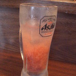 大衆あさひ - 梅を崩して・・・