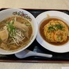 楽楽 - 味噌ラーメン＋天津飯セット　税込1,000円