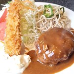 ロビン - ハンバーグとエビフライ（ライスなし）
