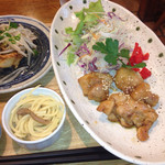 poco.a.poco - 鰆のもやし餡かけと鶏の甘酢餡