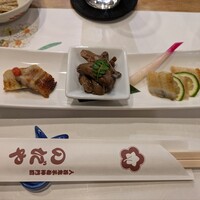 入谷鬼子母神門前のだや - 「うなぎ珍味三点盛り」