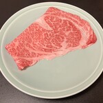 人形町今半 - お肉追加(特上)(1枚)