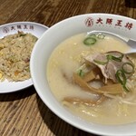 大阪王将 - ラーメンセット（とんこつ）　1,000円