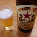 大衆酒場 増やま - 赤星(大瓶)　550円