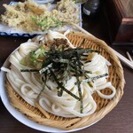 岩戸屋 - ざるうどん大盛り