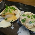 浜焼酒場 いちかわ - 貝セット（アサリとハマグリ）