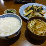 海楽 - 野菜炒め定食￥550☆