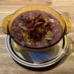 BARU 竹末 - 牡蠣の赤米お粥(800円)