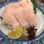 海鮮問屋 吾作どん - 鱧の焼霜造り(¥980)→友の会 会員価格で¥780