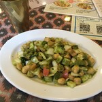 インド料理 パリワル - 個人的鉄板スターター、チャナサラダ(¥540)