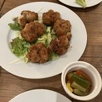 Vegan Eat Tokyo - 湯葉？の唐揚げとピクルス