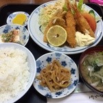 お食事の店 キッチンカロリー - フライ定食① \950