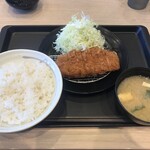 松のや - ロースかつ定食（630円）