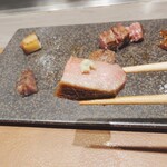 八重洲 steak & seafood 鉄板焼き 一心 - 山葵のみも旨い