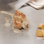 八重洲 steak & seafood 鉄板焼き 一心 - しっかり火入れ