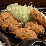 とんかつ こころ - カキひれかつ定食