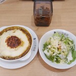 CoCo壱番屋 - ハンバーグカレードリア＆シーザーサラダ