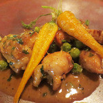 Felicelina - ハンガリー産仔うさぎ　カチャトーラ仕立　人参とグリンピース添え