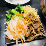 誠の焼肉 伊豆焼肉ほのり - ナムル盛り合わせ
