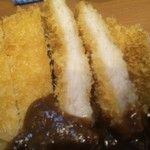 カレーの市民アルバ - 二度上げのトンカツは柔らかくカレールーとの相性もいいですね