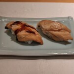 鮨 波やし - 穴子の塩とツメで