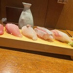 魚弥長久  - 握り五種