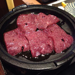 肝屋　嘉正亭　みその - 鉄板‼︎レバテキ(火入れ前)