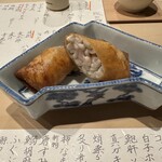 間 - 雲子春巻き　ニラソース