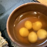 くずし割烹 樋ぐち - 銀杏がこんな風に出てきました