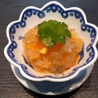 彬龍華 66 - ランチセット　クラゲ（500円）かなり酸味が強め