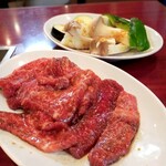 東明仙 - ロースと野菜焼