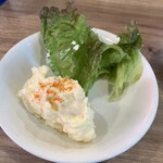 クラフトビール＆広島お好み焼き dspeed - ランチに付くミニポテサラ