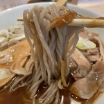 酒場MORI - 特製カレー南蛮そば、蕎麦リフト