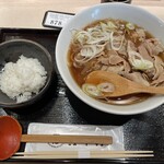 酒場MORI - 特製カレー南蛮そば、ご飯付き980円
