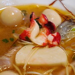 丿貫 - おめで鯛蕎麦のかまぼこと酢だこ