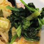 蒙古タンメン中本 - ほうれん草